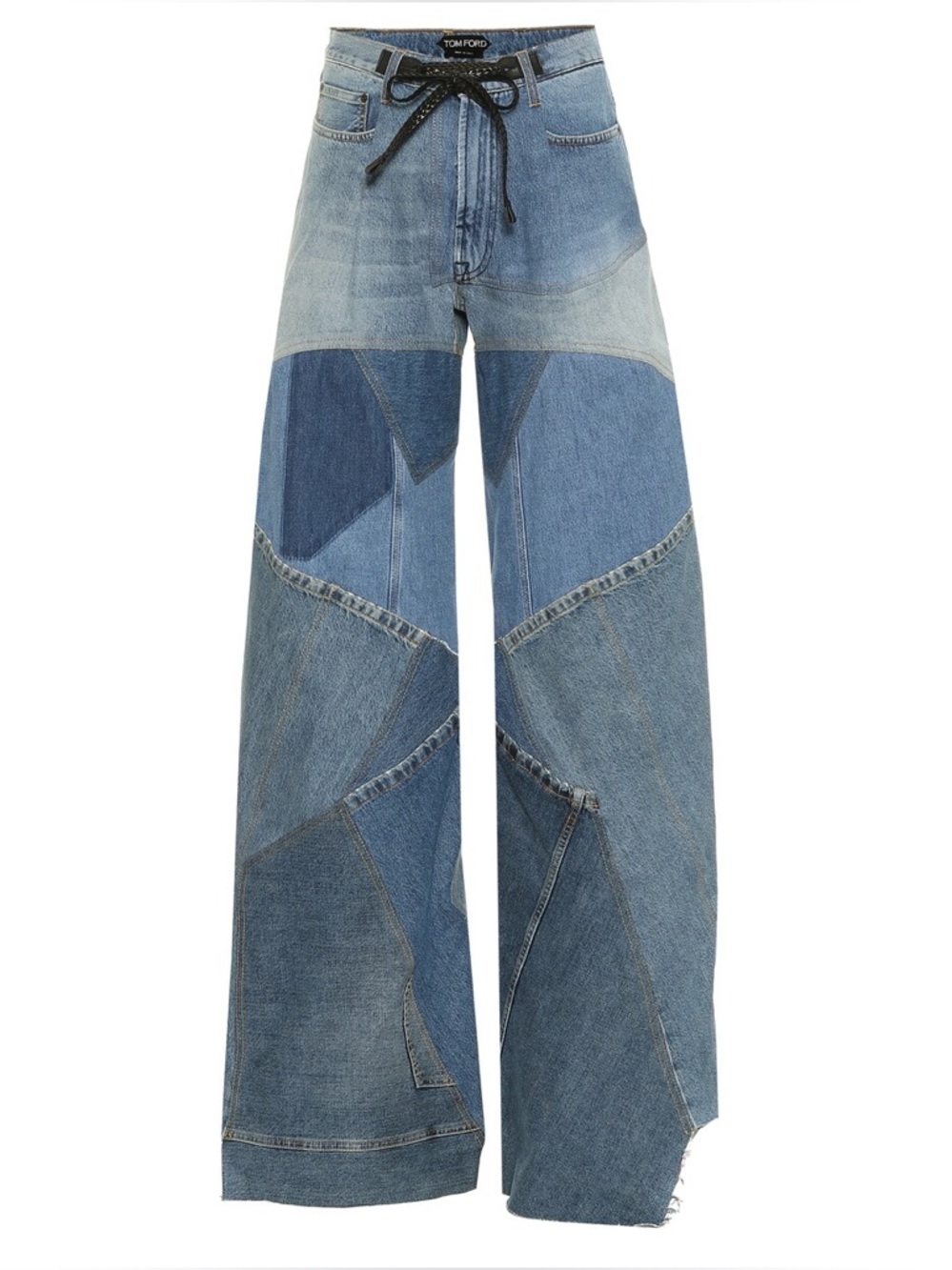 TOM FORD
Patchwork high-rise wide-leg jeans